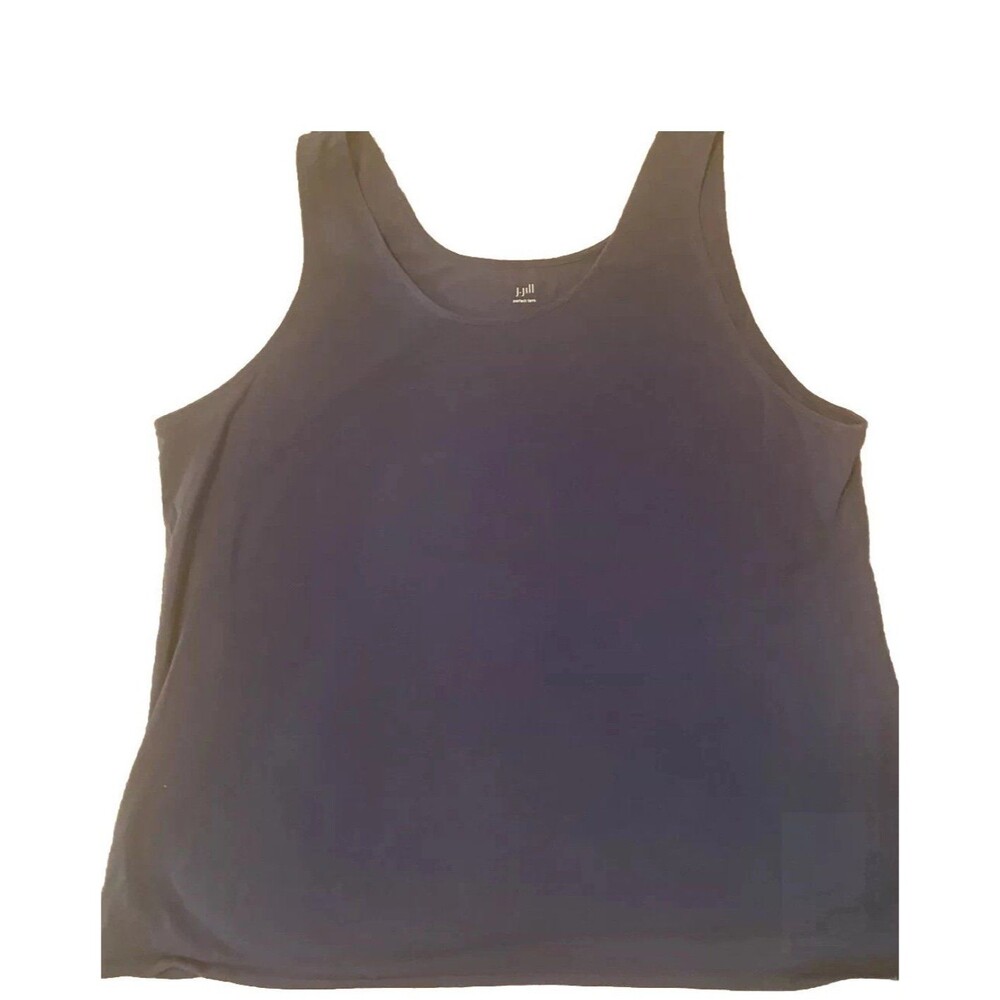 J. Jill Perfect Tank Top Womens 3XL Blue Sleeveless Top Closet Staple